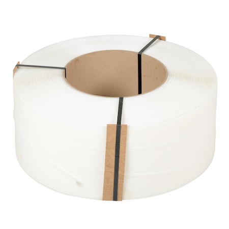 Vestil WHITE POLY STRAPPING 12900 FT 9 X 8 ST-38-9X8-WH